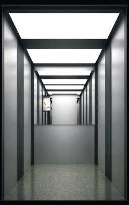 Modern minimalist elevator cabin