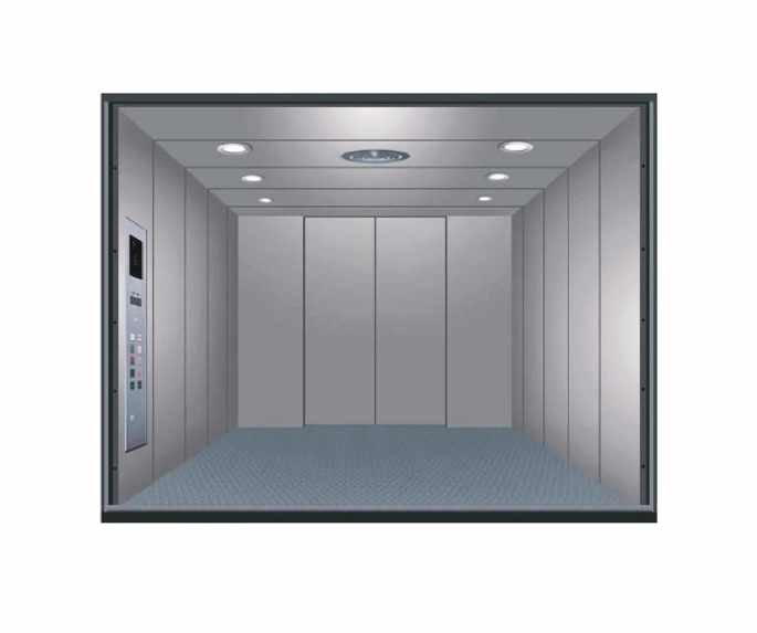 Freight elevator interior
